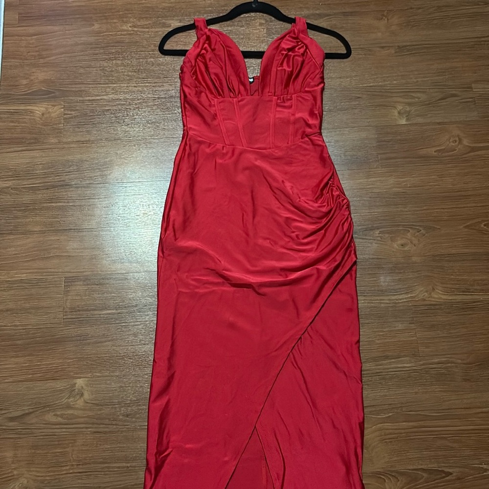 Long Red Gown